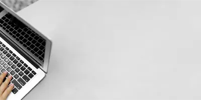 A person on their laptop