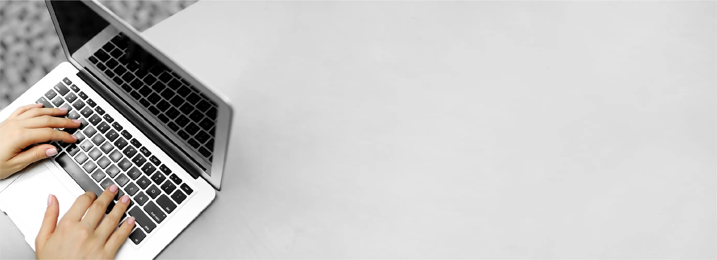 A person on their laptop